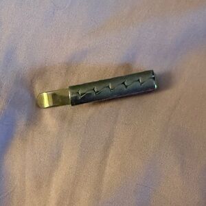 Swank Two Tone Textured Men's Tie Clip